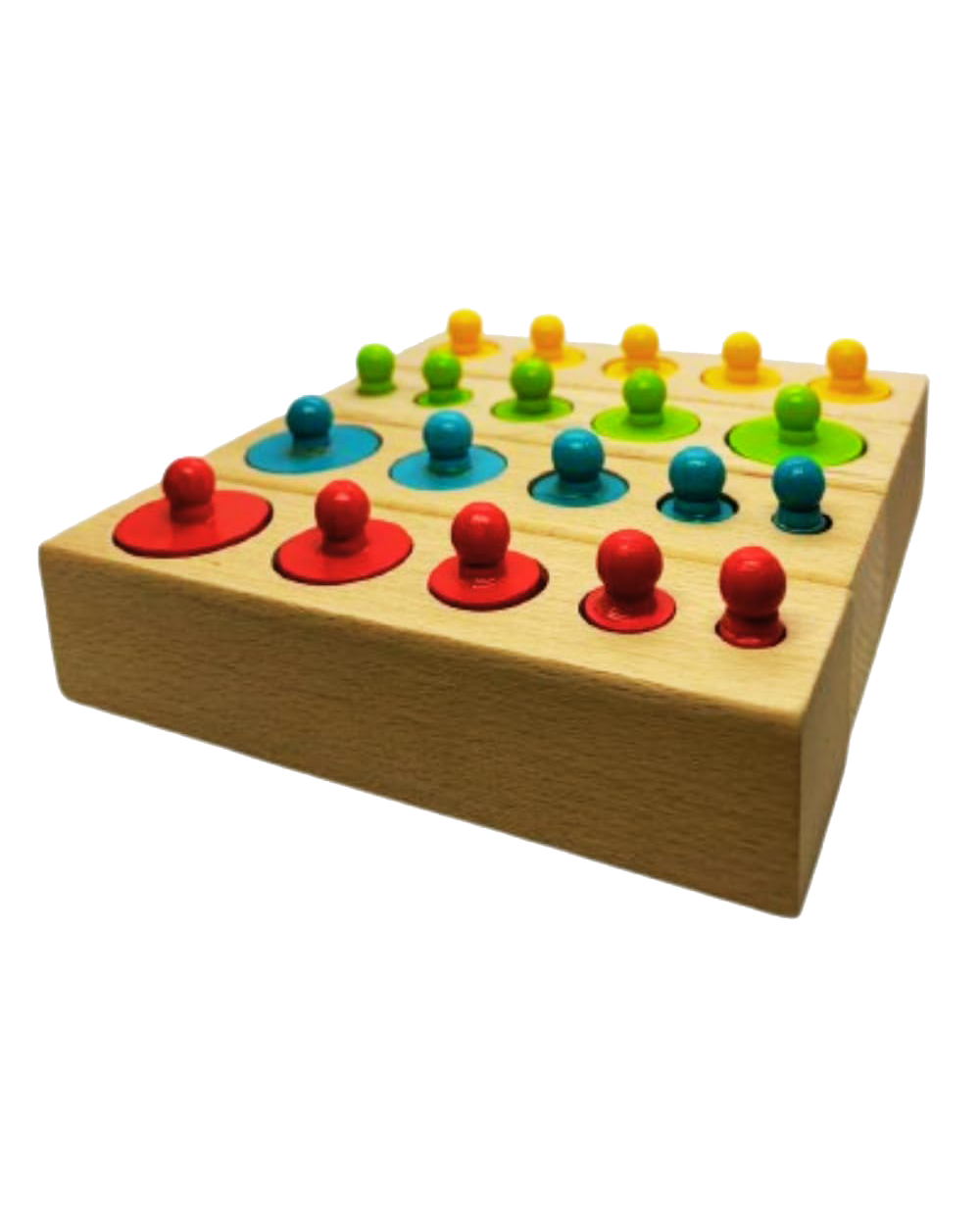 Wooden Knobbed Cylinder Puzzle