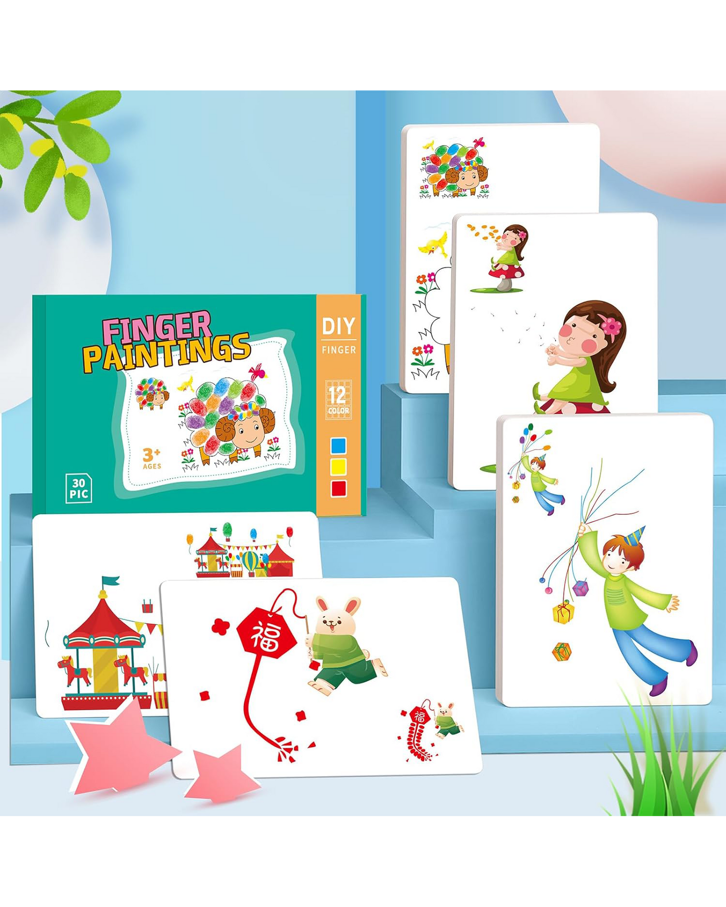 DIY Finger Painting Art Studio