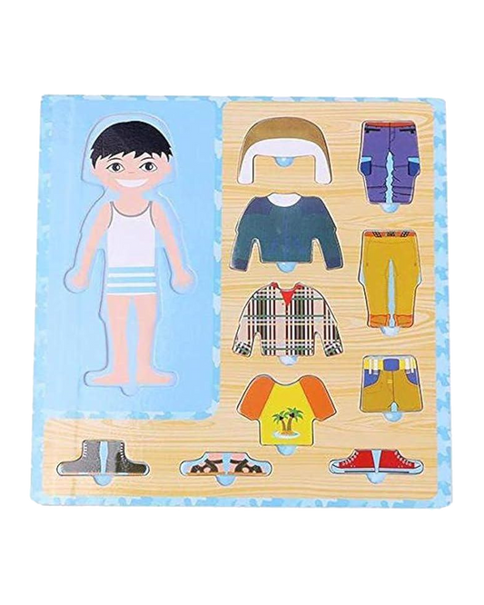 Wooden Change Clothes Puzzle