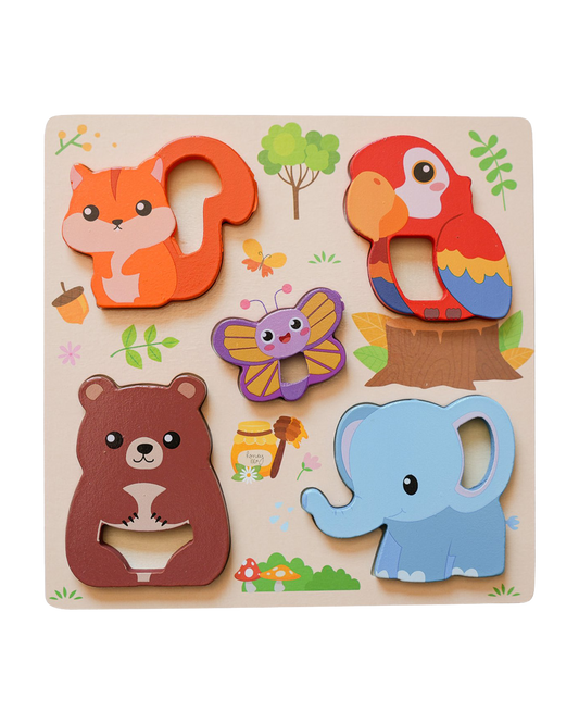 Chunky Wooden Puzzle - Forest Animals
