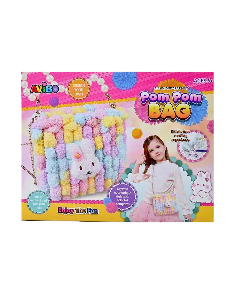 DIY Pom Pom Bag Kit - Little Fashion Designer Set