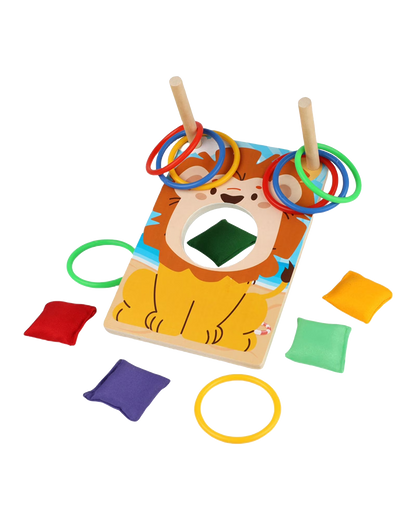 Wooden Sandbag & Ring Toss Game