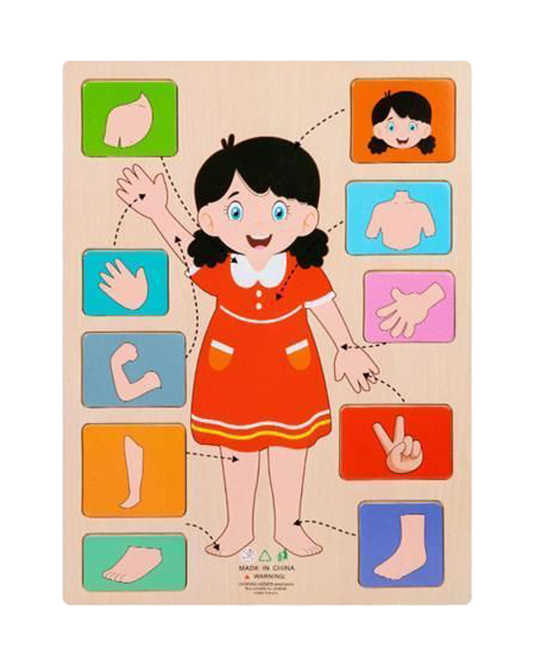 Montessori Body Parts Wooden Puzzle