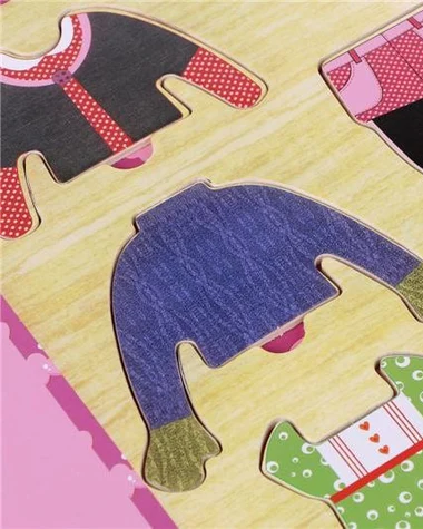 Wooden Change Clothes Puzzle