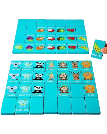 Wooden Matching Dominoes
