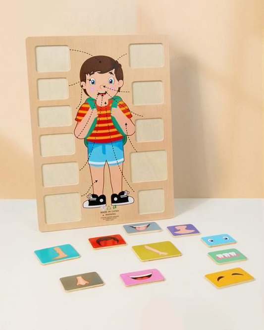 Montessori Body Parts Wooden Puzzle
