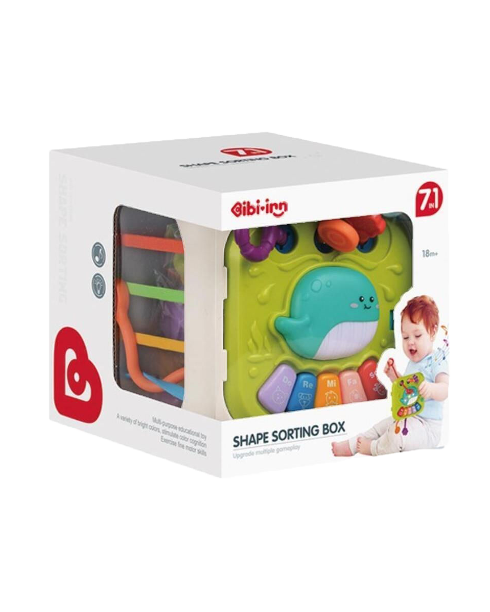 7-in-1 Musical Shape Sorter & Sensory Cube