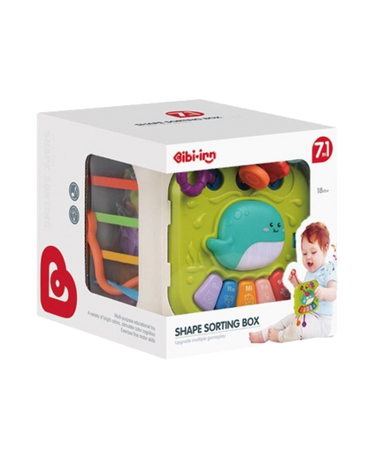 7-in-1 Musical Shape Sorter & Sensory Cube