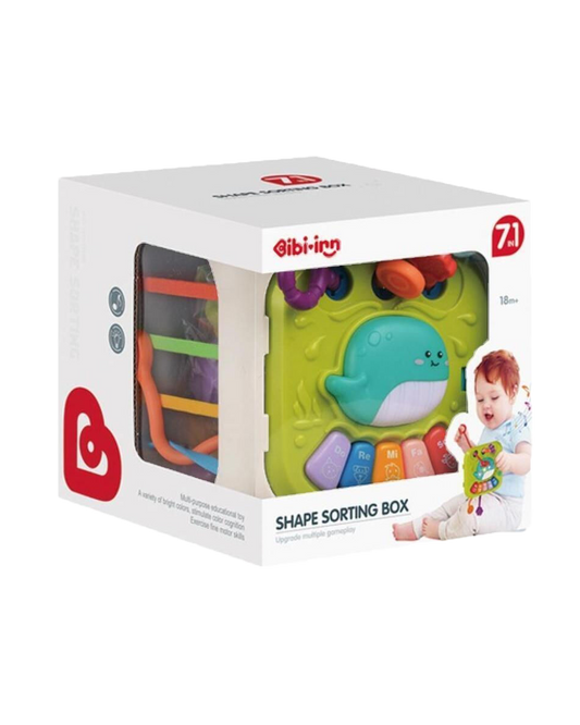 7-in-1 Musical Shape Sorter & Sensory Cube
