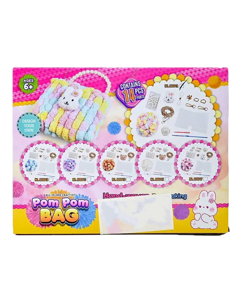 DIY Pom Pom Bag Kit - Little Fashion Designer Set
