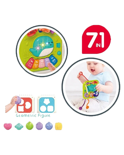 7-in-1 Musical Shape Sorter & Sensory Cube