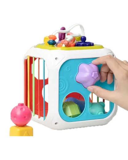 7-in-1 Musical Shape Sorter & Sensory Cube