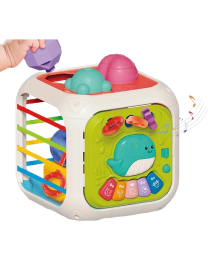 7-in-1 Musical Shape Sorter & Sensory Cube