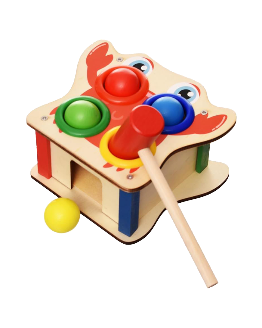 Wooden Crab Pounding Toy