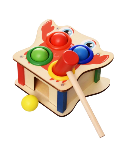 Wooden Crab Pounding Toy