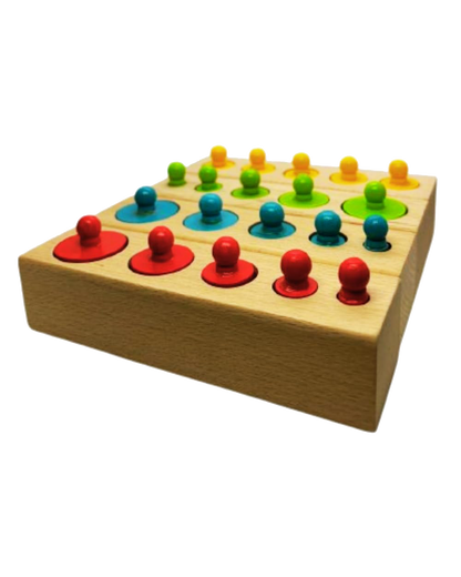 Wooden Knobbed Cylinder Puzzle