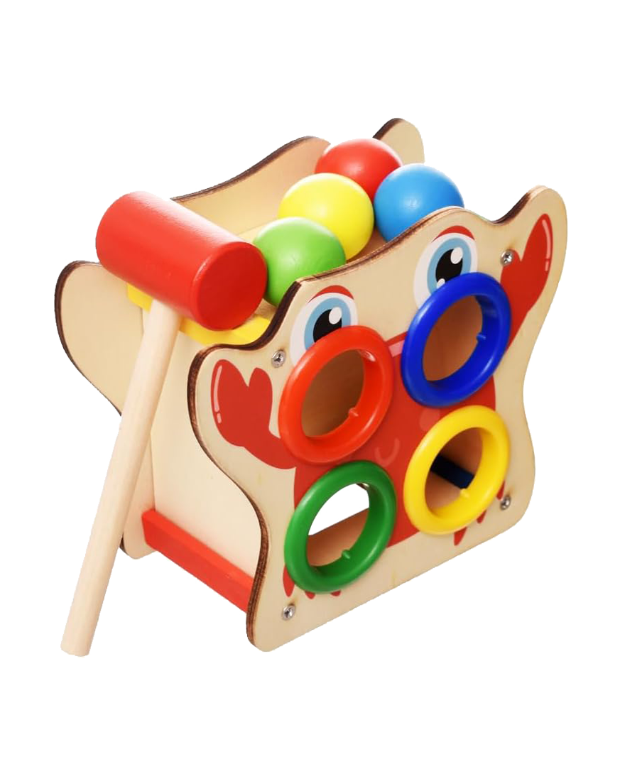 Wooden Crab Pounding Toy