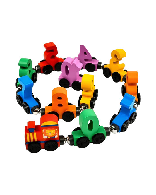 Magnetic Wooden Digital Train