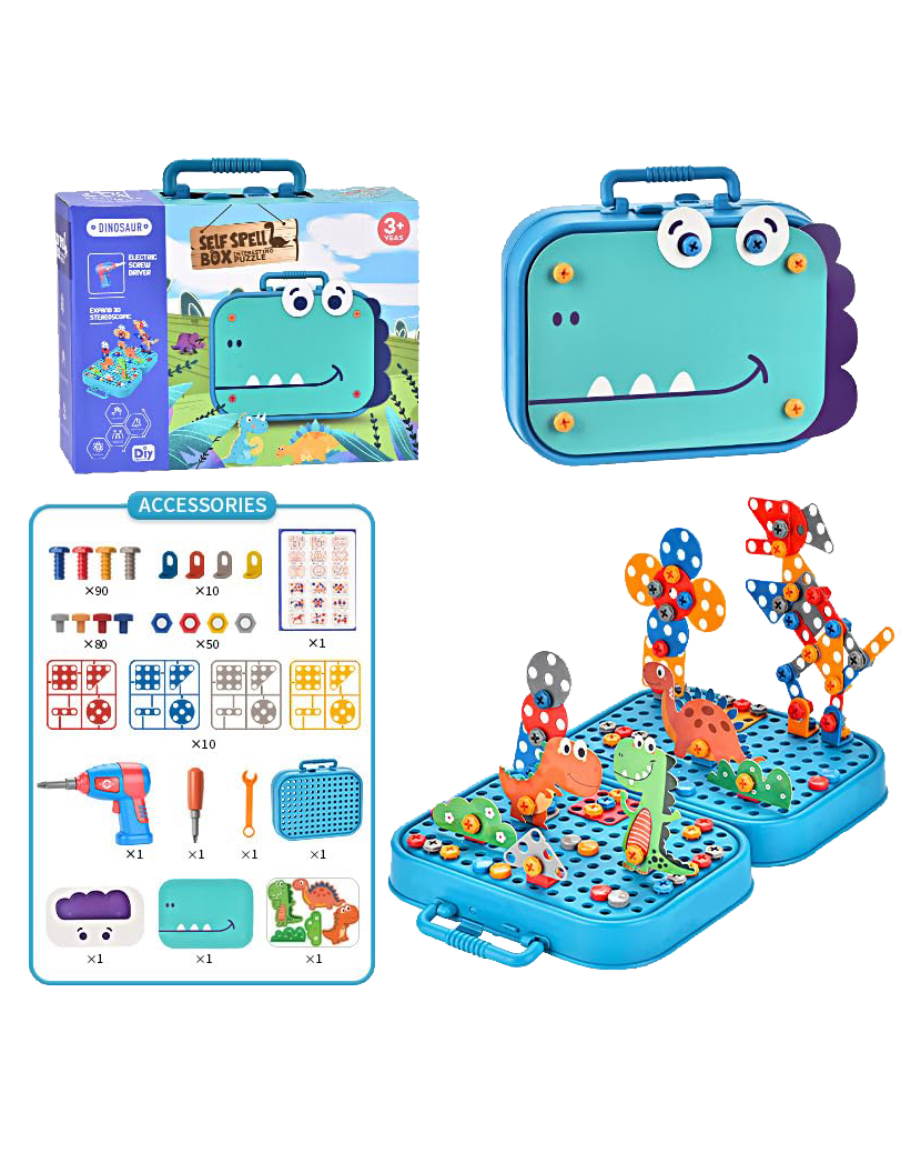 Self Spell Dinosaur Drill Box