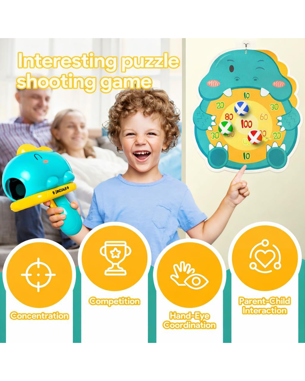 Dinosaur Target Shooting Game