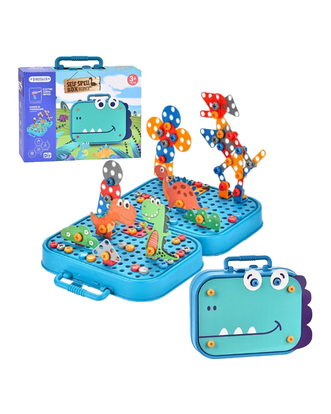 Self Spell Dinosaur Drill Box