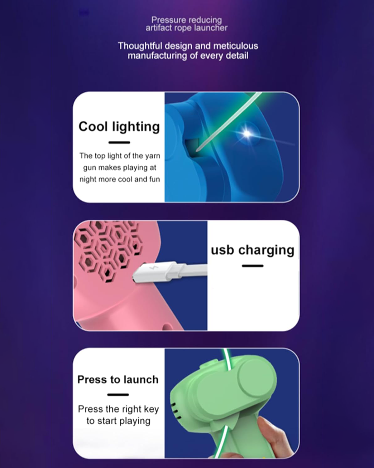 Interactive Glow Rope Launcher