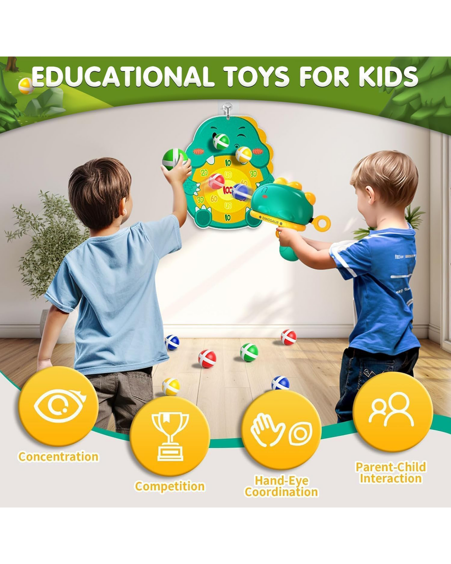 Dinosaur Target Shooting Game