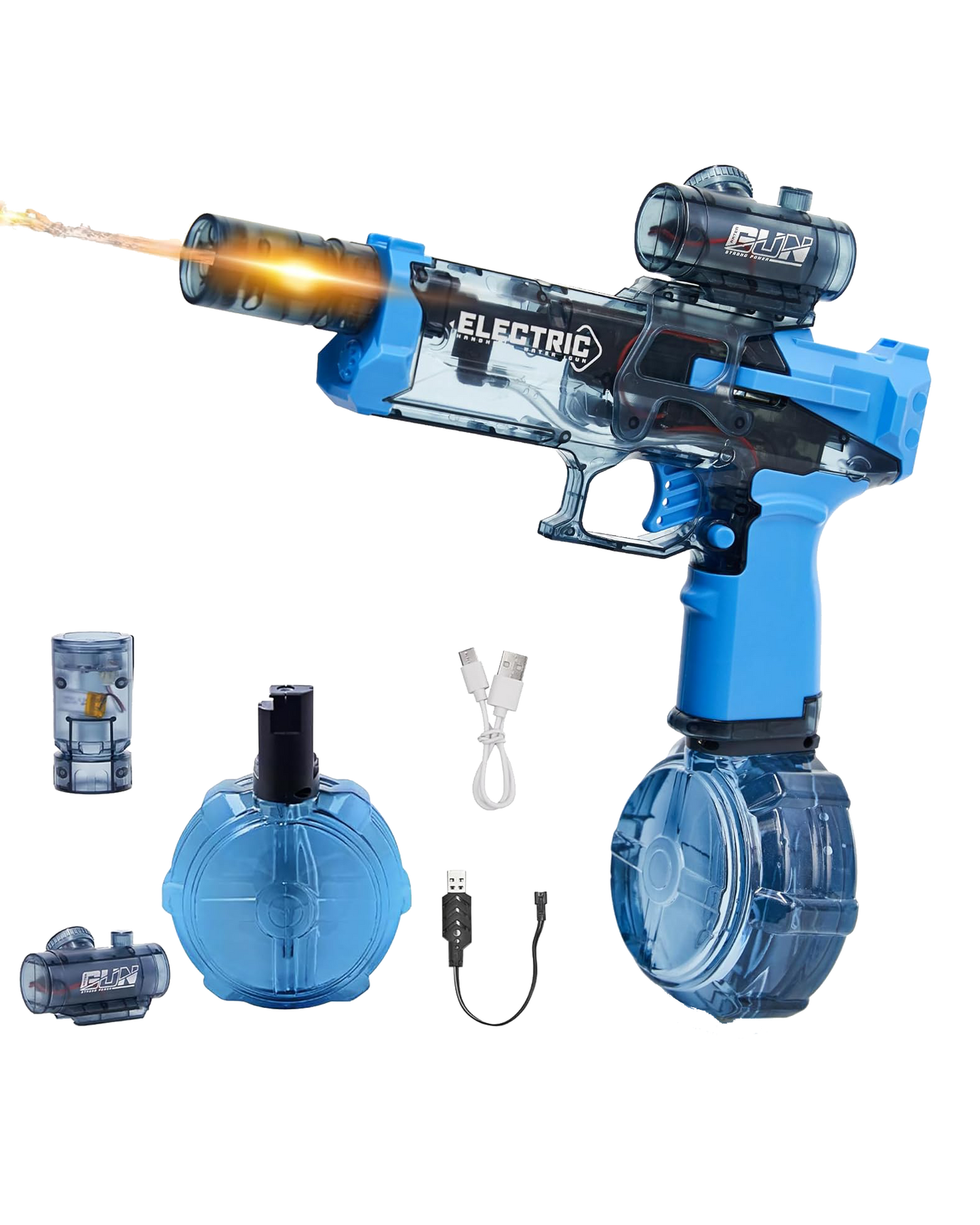 Transparent Electric Water Gun
