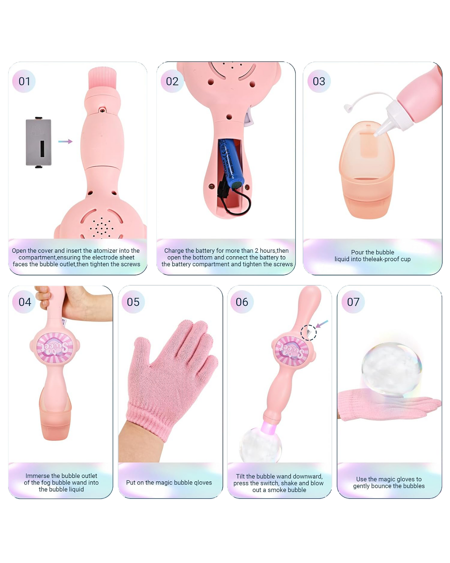 Magic Smoke Bubble Wand Set