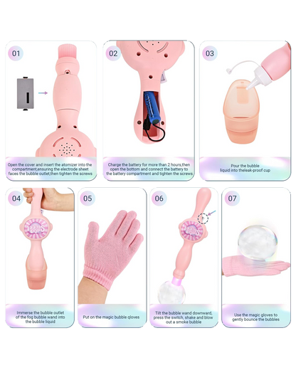 Magic Smoke Bubble Wand Set