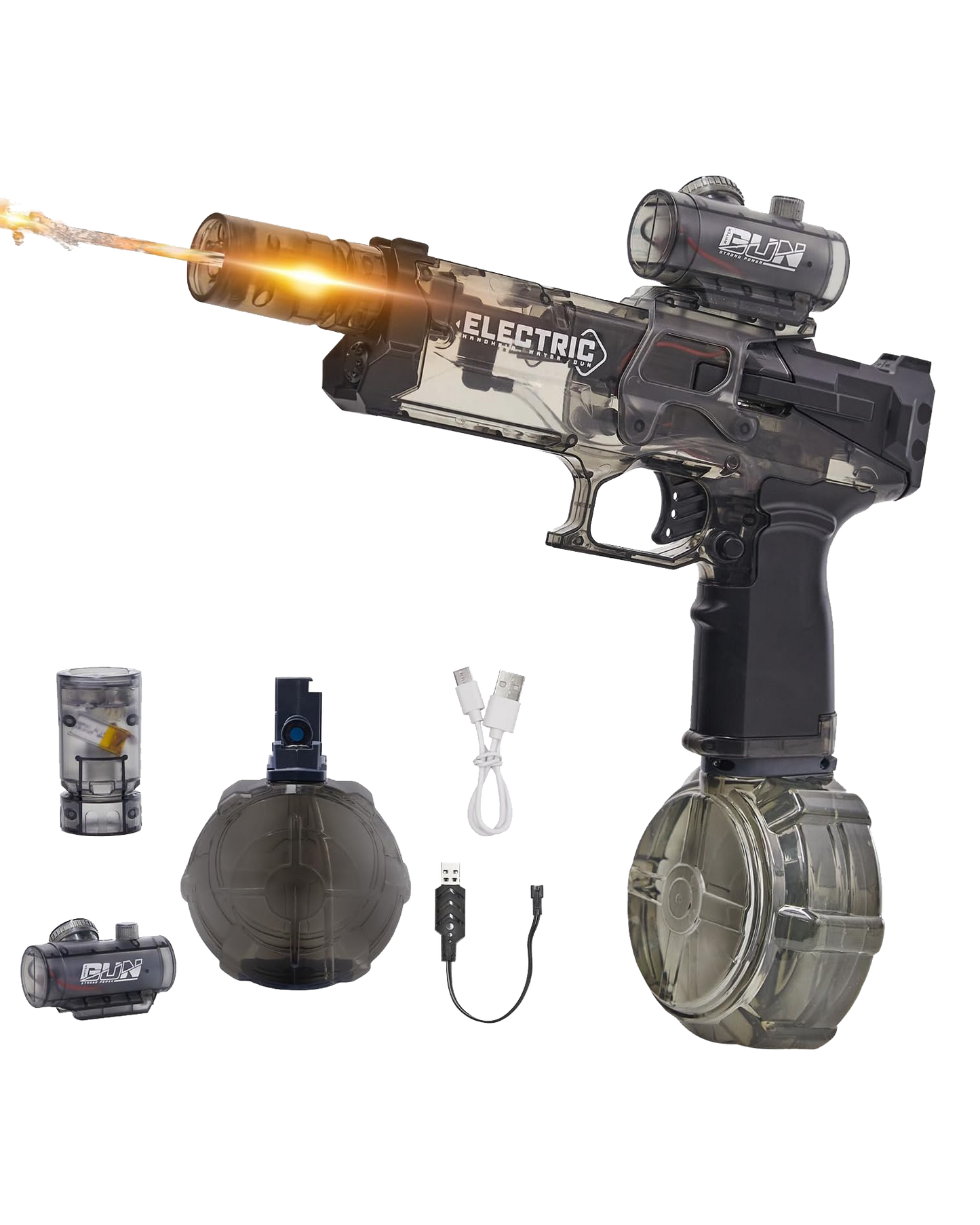Transparent Electric Water Gun