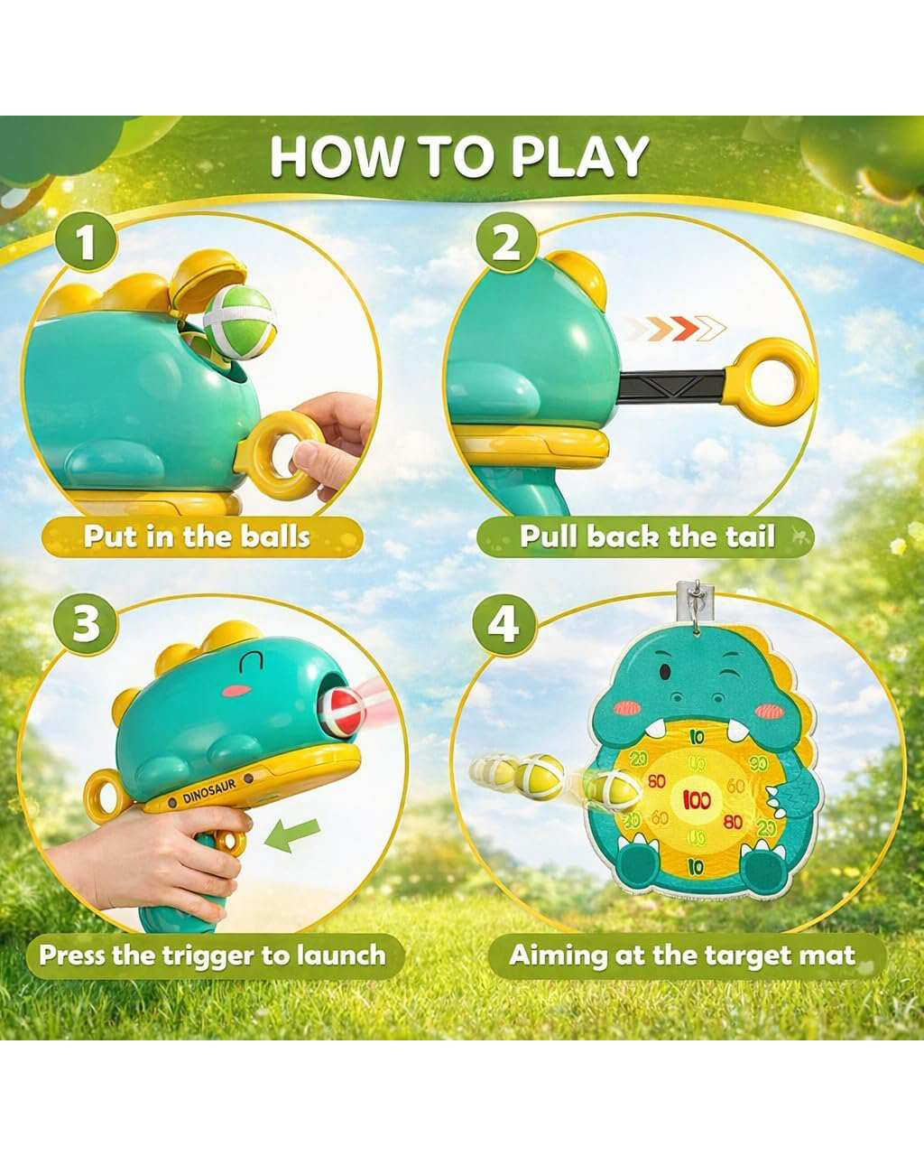 Dinosaur Target Shooting Game