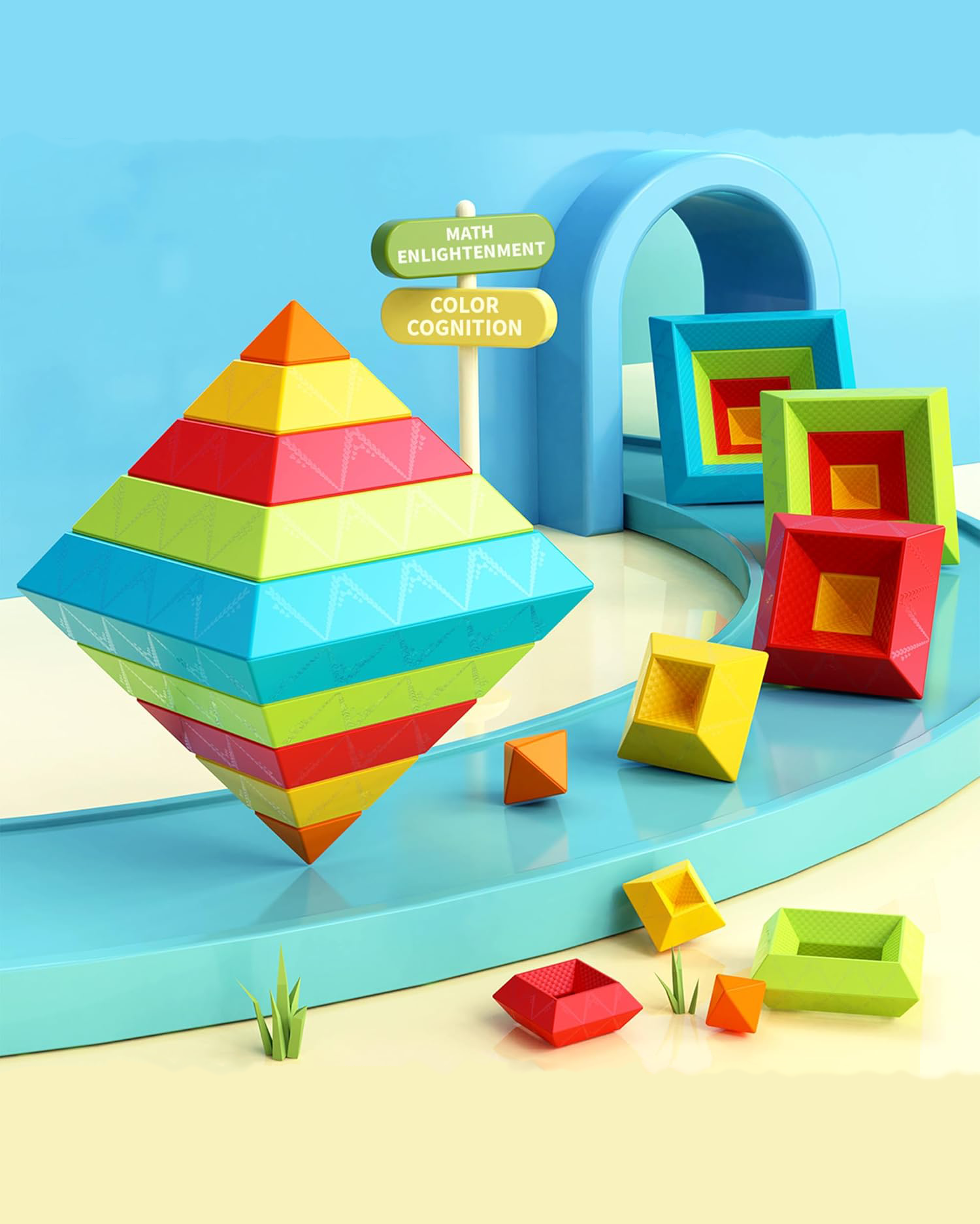 Pyramid Building Blocks – Luovy