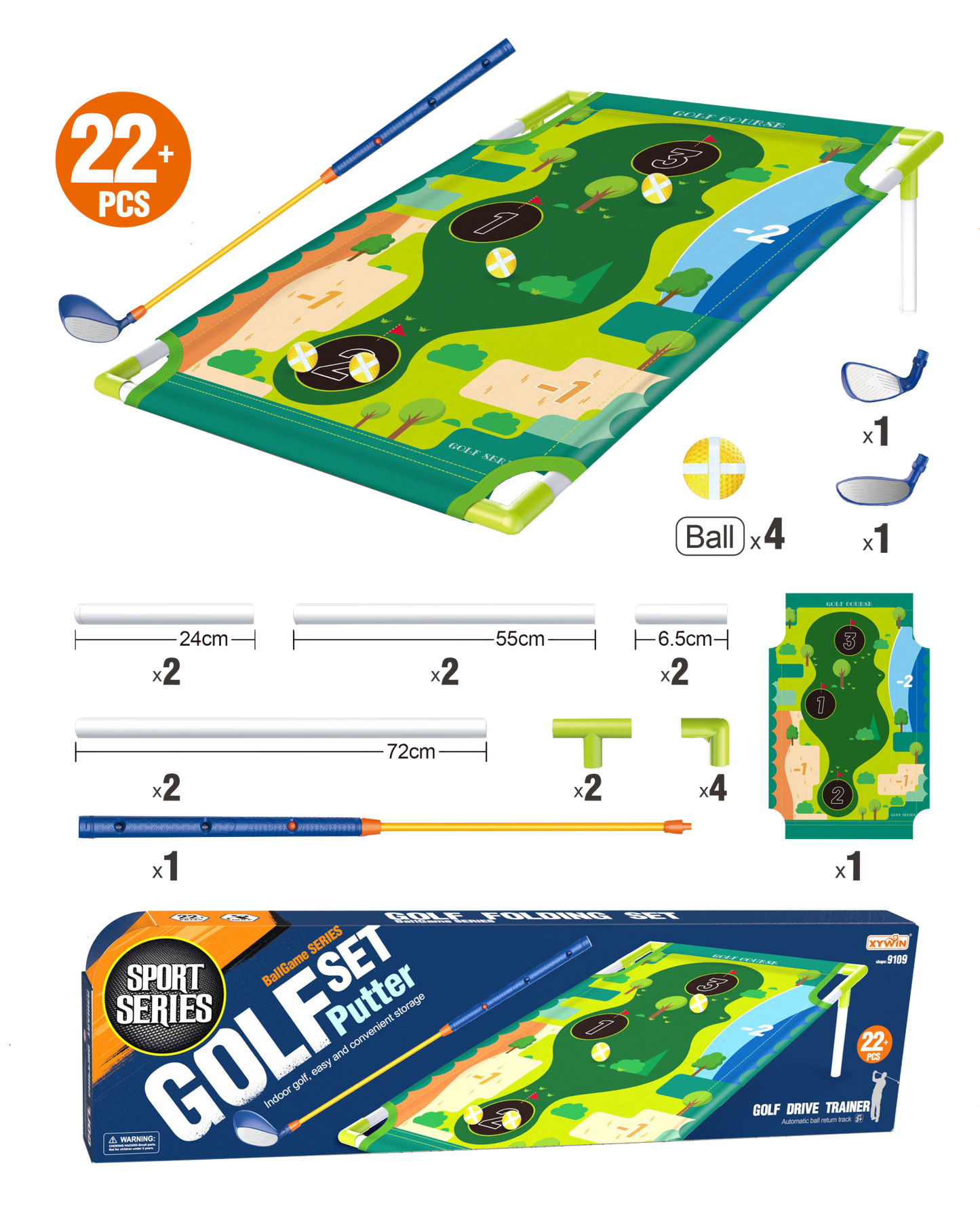 Indoor Golf Folding Set