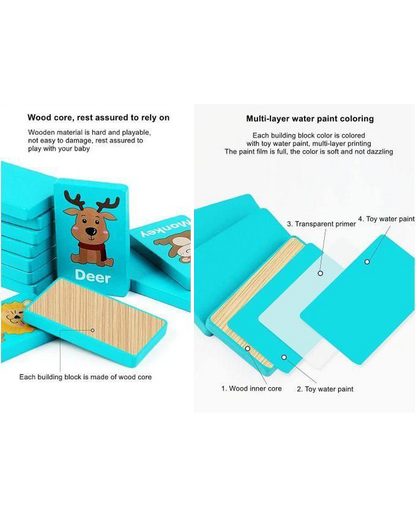 Wooden Matching Dominoes