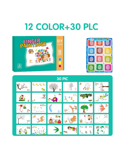 DIY Finger Painting Art Studio