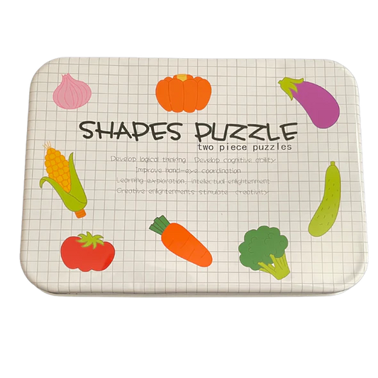 Two-Piece Puzzle in a Tin Box