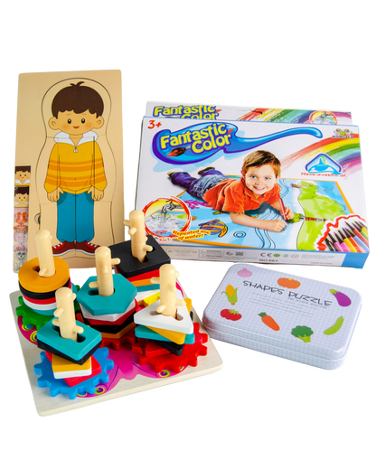 The "Little Genius" STEM & Art Preschool Bundle (4-in-1)
