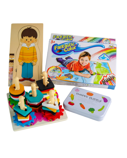 The "Little Genius" STEM & Art Preschool Bundle (4-in-1)