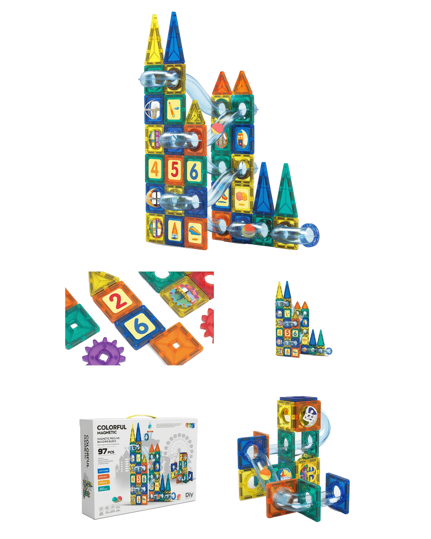 Magnetic Building Set 97 Pcs