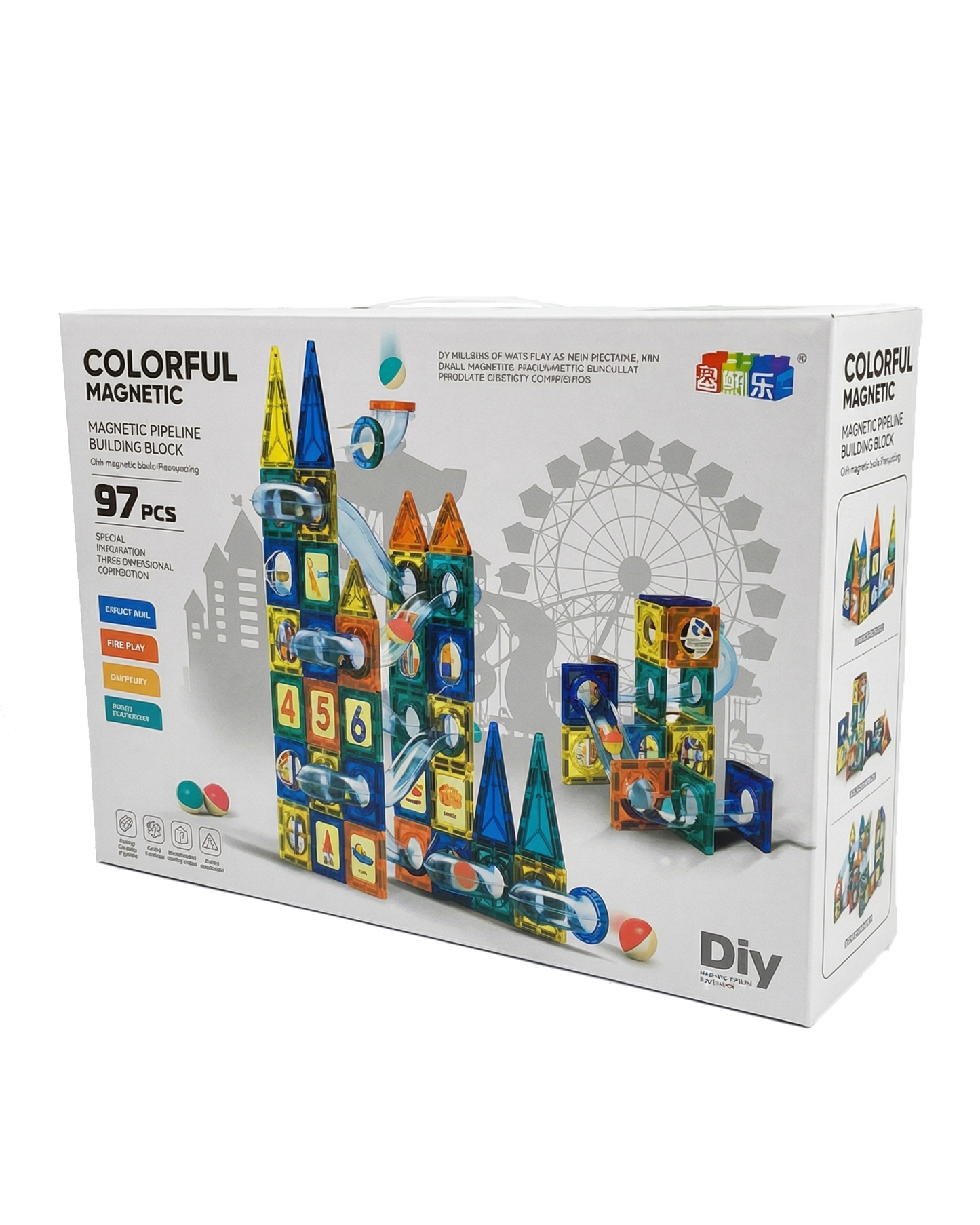 Magnetic Building Set 97 Pcs