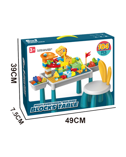 6-in-1 Building Blocks Table Set