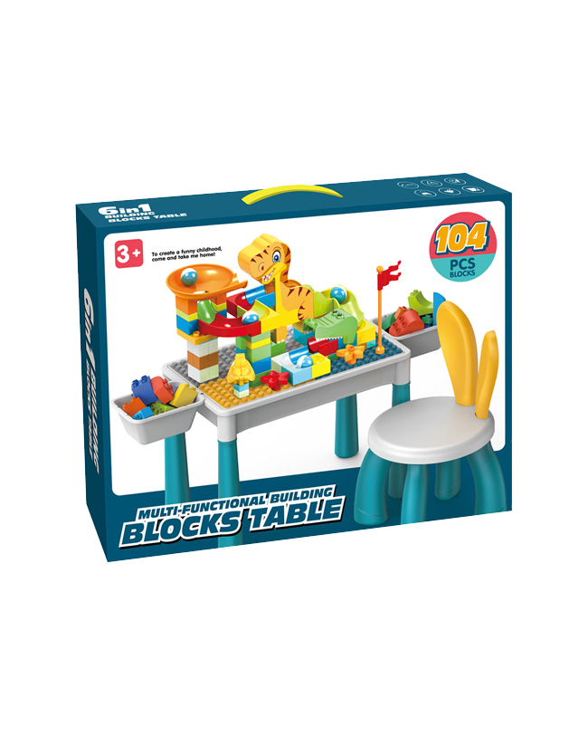6-in-1 Building Blocks Table Set