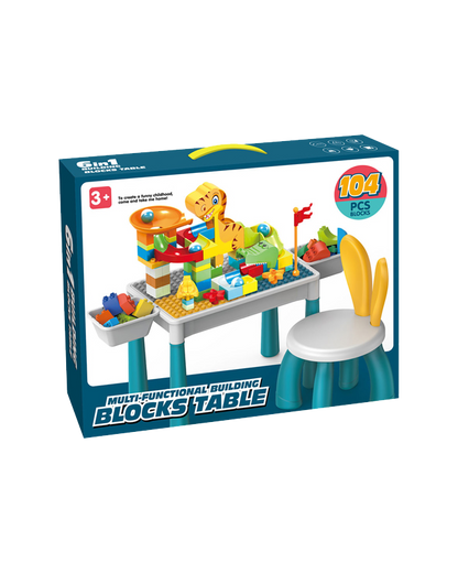 6-in-1 Building Blocks Table Set