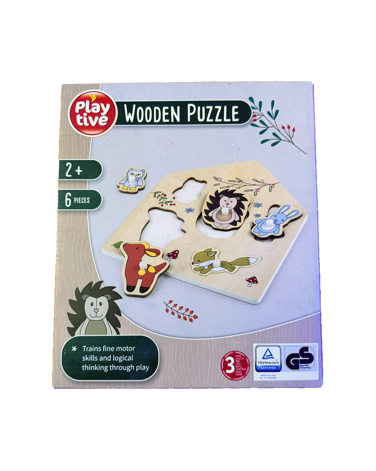 Wooden Peg Puzzle - Forest Friends