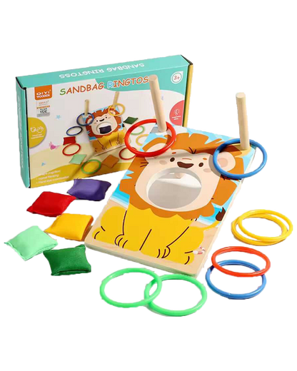 Wooden Sandbag & Ring Toss Game