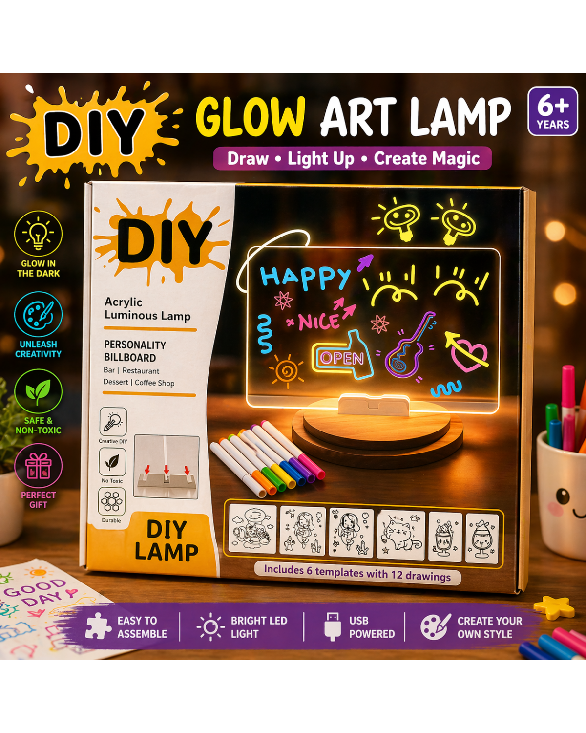 Glow Art Lamp