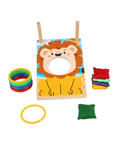 Wooden Sandbag & Ring Toss Game