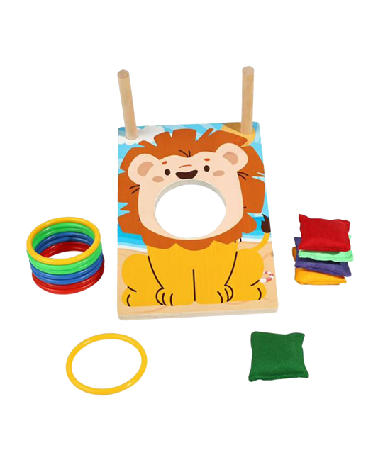 Wooden Sandbag & Ring Toss Game