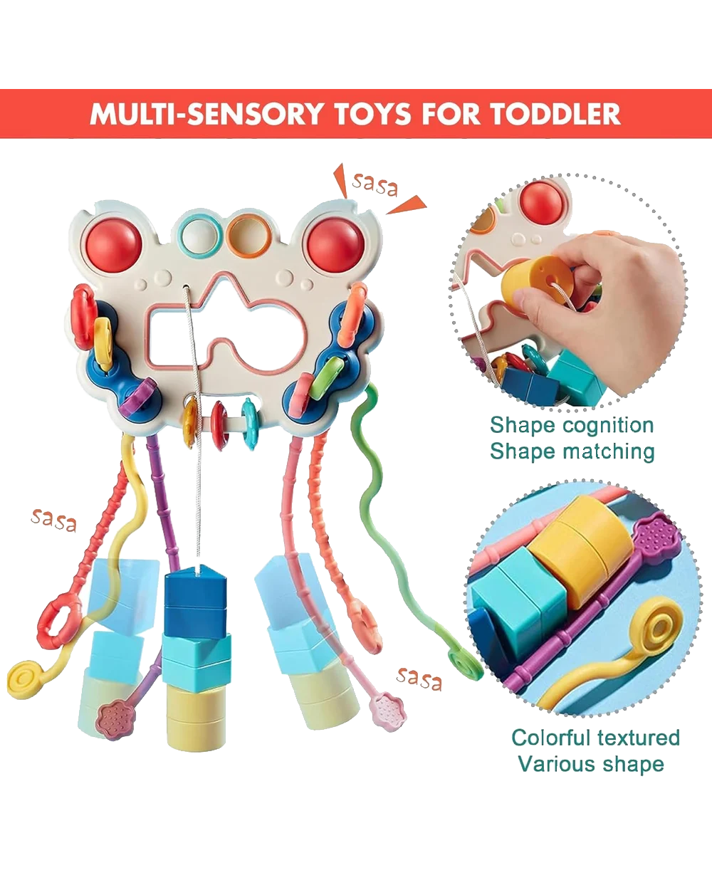 Multi-Sensory Pull String Toy